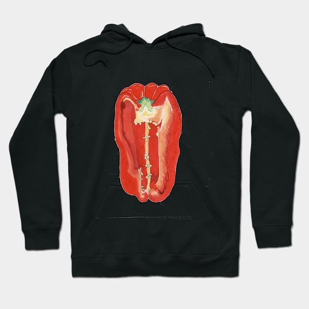 The Inevitable Red Pepper Hoodie by MagsWilliamson